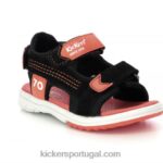 Kickers avião outro preto V24TH639 crianças