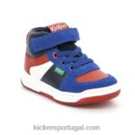 Kickers azul marinho vermelho kickalien V24TH1006 crianças