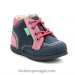 Kickers babystan zip azul marinho tricolor V24TH923 crianças