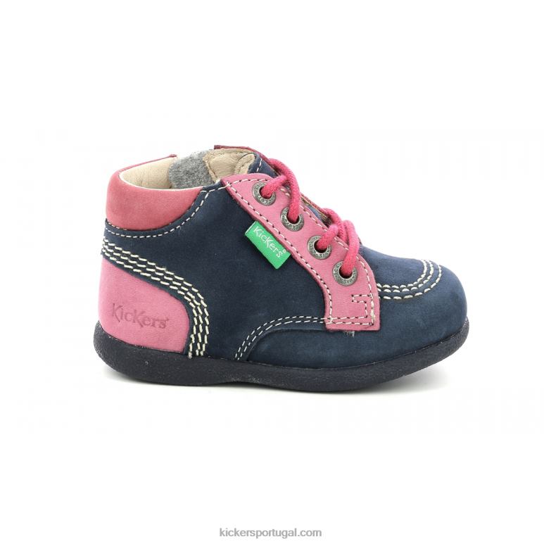 Kickers babystan zip azul marinho tricolor V24TH923 crianças - Image 3