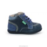 Kickers babystan zip azul marinho tricolor V24TH924 crianças - Image 3