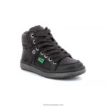 Kickers baixo preto brilhante V24TH959 crianças - Image 2
