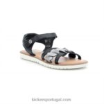Kickers betty black metalizado V24TH716 crianças