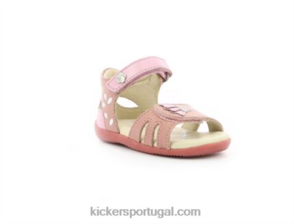 Kickers bichetta rosa claro prata V24TH740 crianças