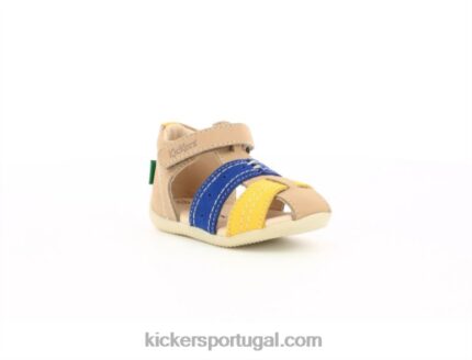 Kickers bigbazar-2 bege claro V24TH442 crianças