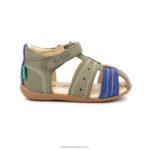 Kickers bigbazar-2 cáqui azul V24TH727 crianças - Image 3