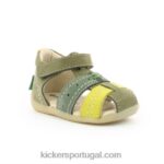 Kickers bigbazar-2 verde tricolor V24TH441 crianças