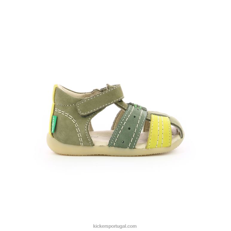Kickers bigbazar-2 verde tricolor V24TH441 crianças - Image 3