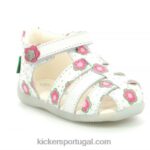 Kickers bigflo-2 flor branca V24TH403 crianças