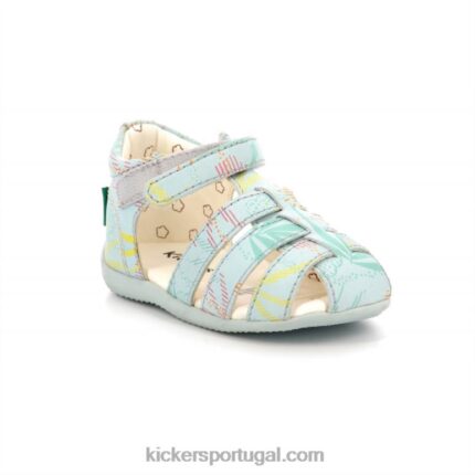 Kickers bigflo-2 luz do sol azul claro V24TH550 crianças
