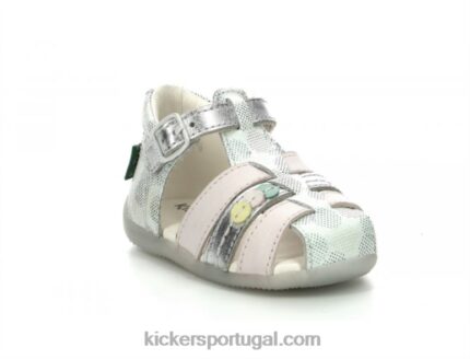 Kickers bigfly-2 white pink dots multico V24TH645 crianças