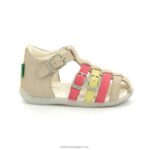 Kickers bigfor bege rosa amarelo V24TH494 crianças - Image 3