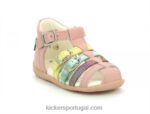 Kickers bigfor rosa claro multico V24TH424 crianças