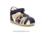 Kickers bigkro azul escuro metalizado V24TH423 crianças
