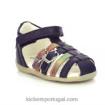 Kickers bigkro azul escuro metalizado V24TH423 crianças