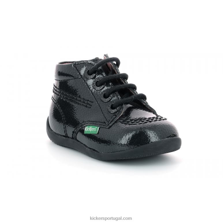 Kickers billista zip black perm patente V24TH912 crianças - Image 2