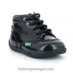 Kickers billista zip black perm patente V24TH912 crianças
