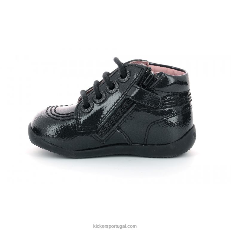 Kickers billista zip black perm patente V24TH912 crianças - Image 5