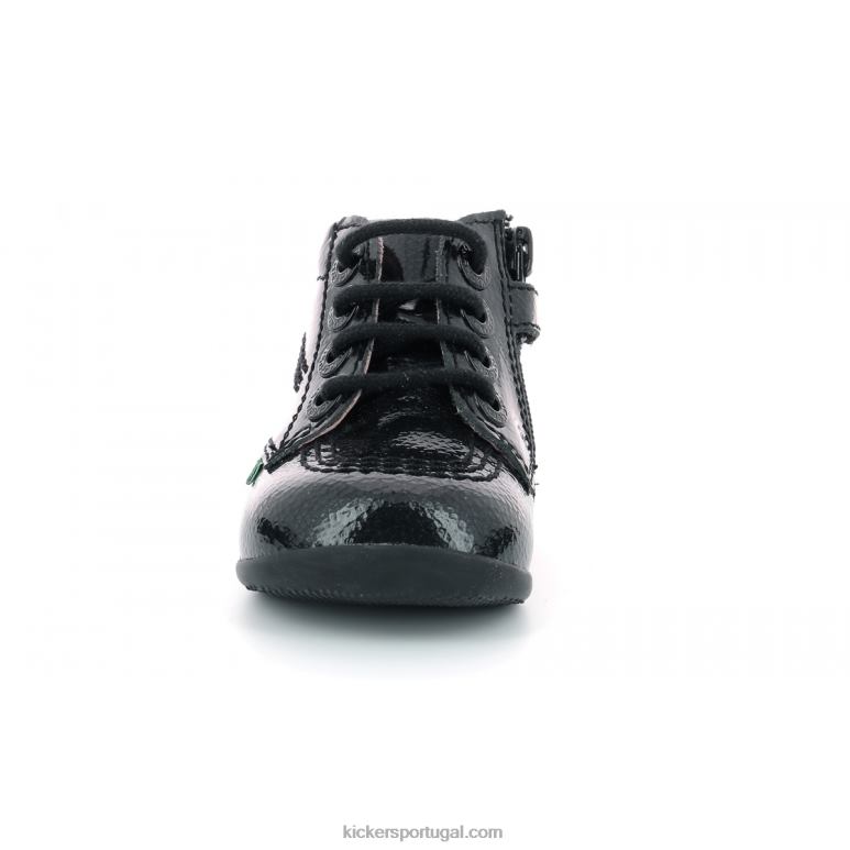 Kickers billista zip black perm patente V24TH912 crianças - Image 6