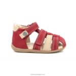 Kickers bipé vermelho bege V24TH518 crianças - Image 3
