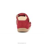 Kickers bipé vermelho bege V24TH518 crianças - Image 4