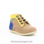 Kickers bombom-2 bege claro V24TH807 crianças