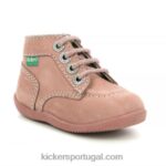 Kickers bombom-2 rosa claro V24TH872 crianças