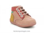 Kickers bombom-2 rosa vermelho amarelo V24TH810 crianças