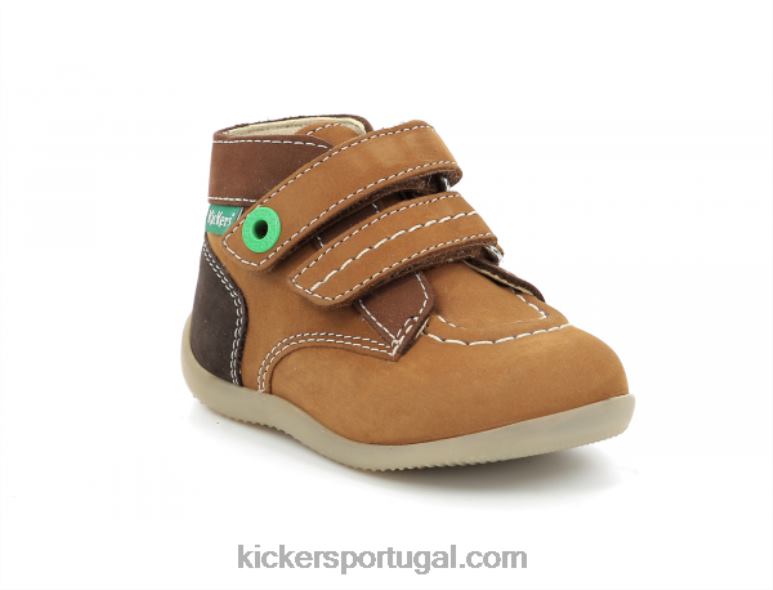 Kickers bonkro-2 camel brown tricolor V24TH904 crianças - Image 1