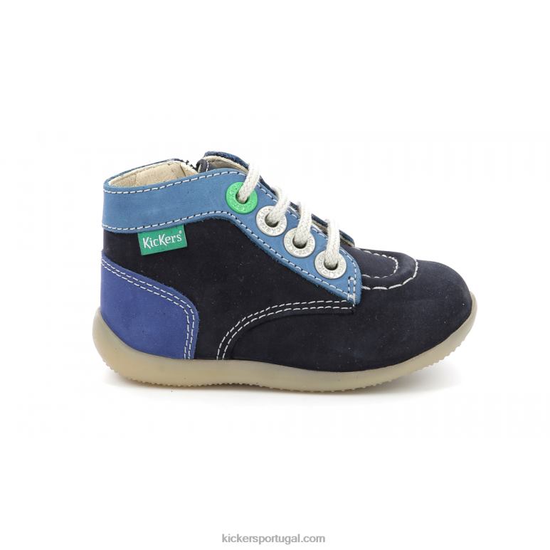 Kickers bonzip-2 azul marinho tricolor V24TH779 crianças - Image 3