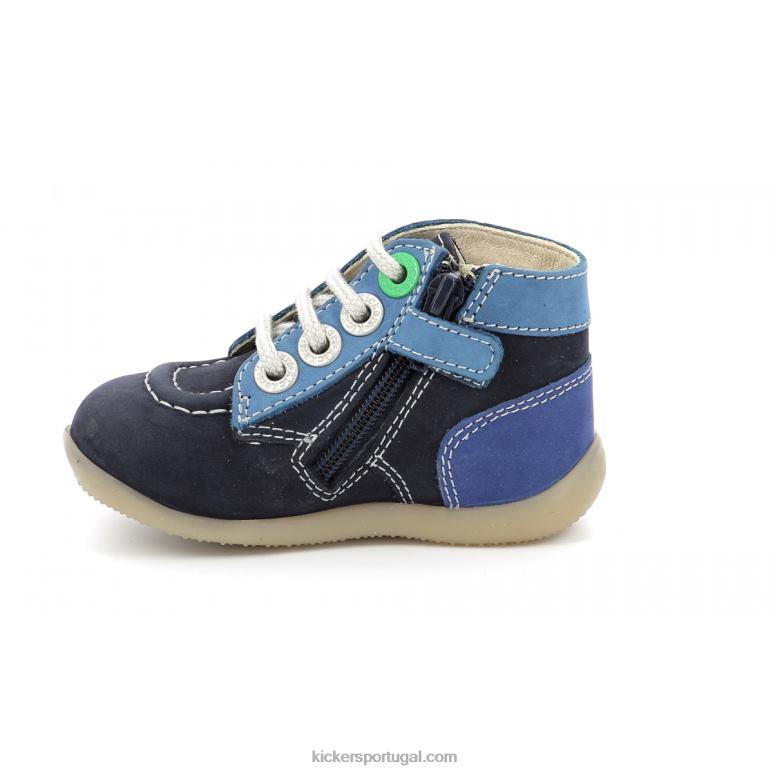 Kickers bonzip-2 azul marinho tricolor V24TH779 crianças - Image 5
