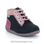 Kickers bonzip-2 azul marinho tricolor V24TH921 crianças