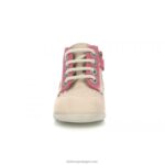 Kickers bonzip-2 bege rosa amarelo V24TH768 crianças - Image 6