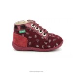Kickers bonzip-2 bordô estampado V24TH770 crianças - Image 3