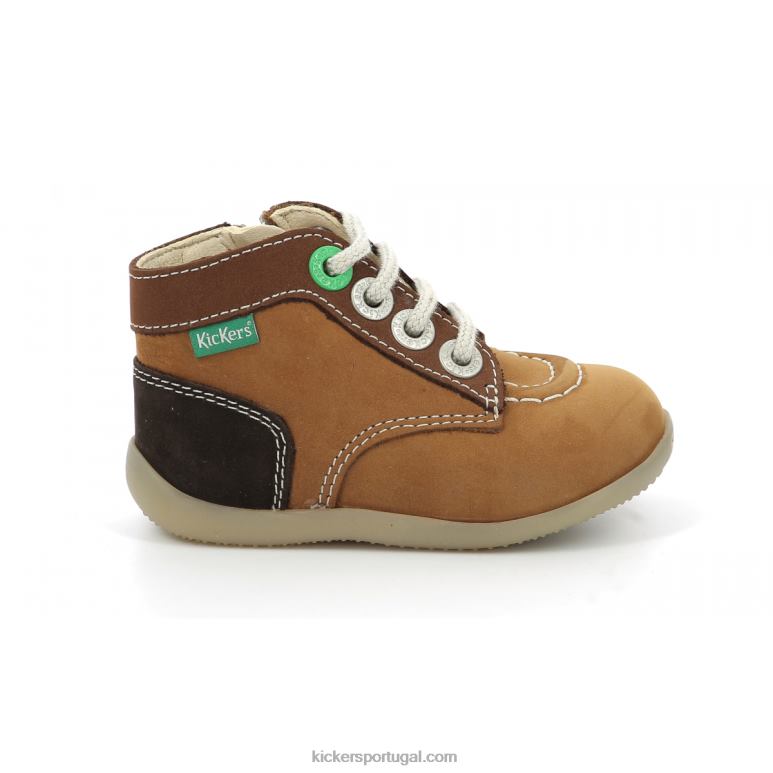 Kickers bonzip-2 camel brown tricolor V24TH780 crianças - Image 3