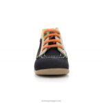 Kickers bonzip-2 marinho bege laranja V24TH767 crianças - Image 6