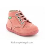 Kickers bonzip-2 rosa claro V24TH859 crianças