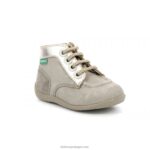 Kickers bonzip-2 taupe dourado impresso V24TH772 crianças - Image 2