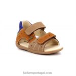 Kickers boping-2 bege escuro V24TH435 crianças