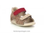 Kickers boping-2 bege vermelho V24TH433 crianças