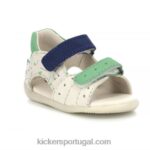 Kickers boping-2 branco azul verde marina V24TH439 crianças