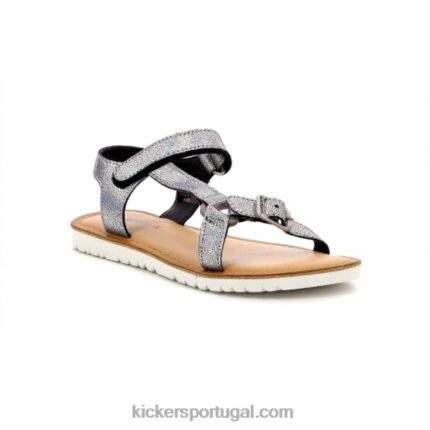 Kickers braska preto metalizado V24TH728 crianças