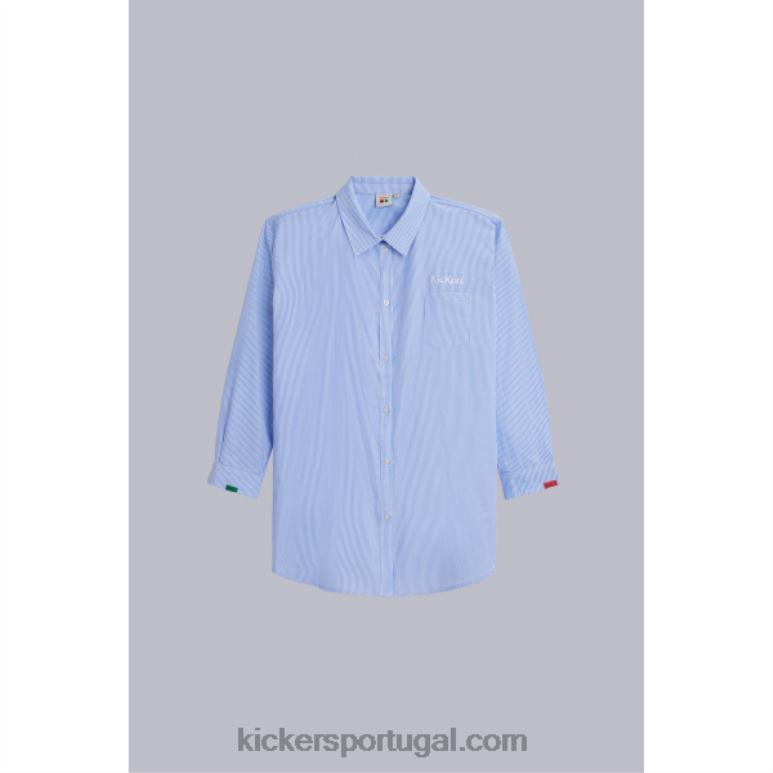 kickers_camisa_vestido_azul_v24th1050_unissex.jpg Kickers camisa vestido azul V24TH1050 unissex - Image 1