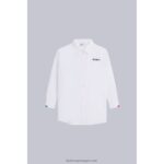Kickers camisa vestido branco V24TH1049 unissex - Image 2