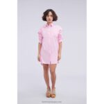 Kickers camisa vestido rosa V24TH1048 unissex - Image 3