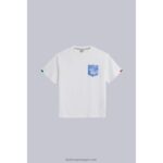 Kickers camiseta de bolso bege V24TH1061 unissex - Image 2