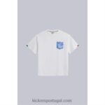 Kickers camiseta de bolso bege V24TH1061 unissex