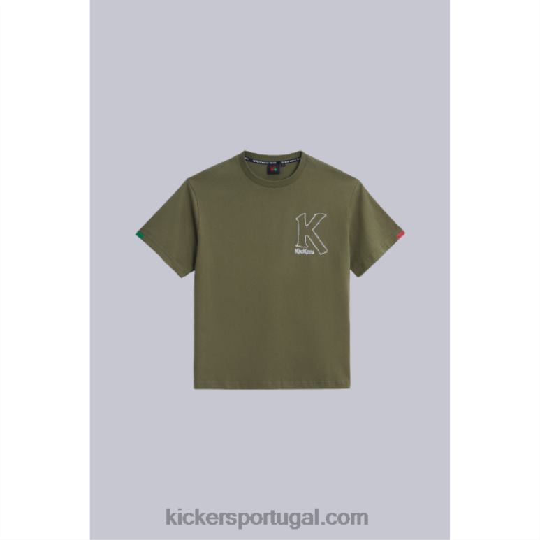 kickers_camiseta_grande_k_caqui_v24th1034_unissex.jpg Kickers camiseta grande k cáqui V24TH1034 unissex - Image 1