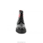 Kickers chutar fabuloso preto vermelho V24TH219 mulheres - Image 6