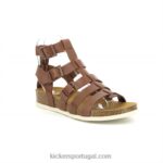 Kickers chute alexa marrom claro V24TH44 mulheres